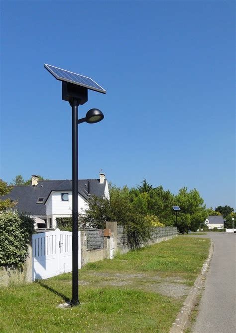 éclairage de rue solaire.